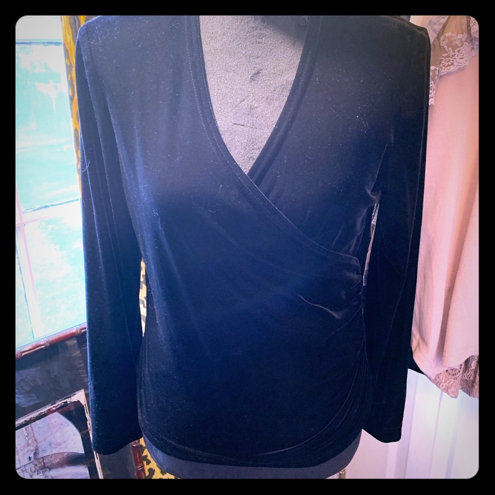 Ronnie Nicole velvet top size M EUC